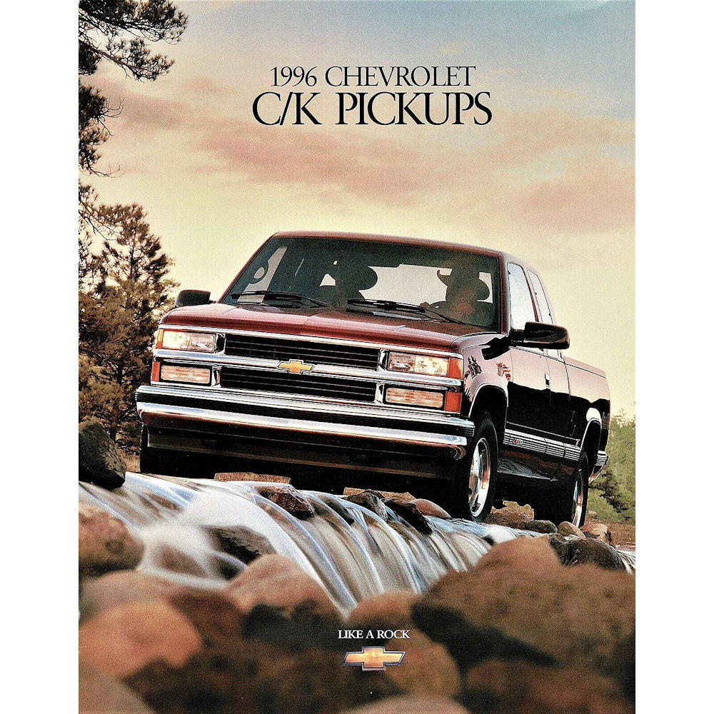 GM Media Sales Brochure of 1996 Chevrolet C/K Pickup Trucks (GMT400)