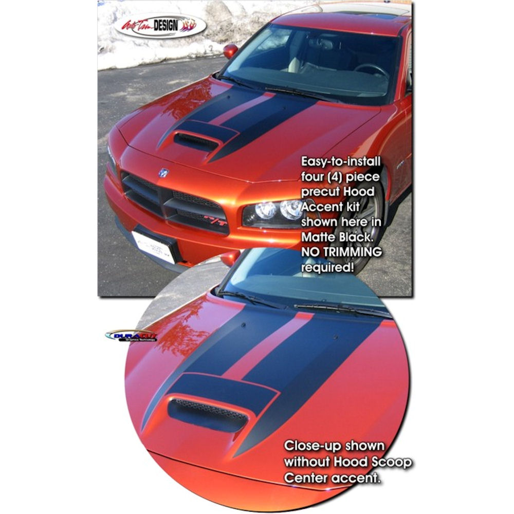 Decal Kit for Hood from ATD for 2006-2010 Dodge Charger SRT8