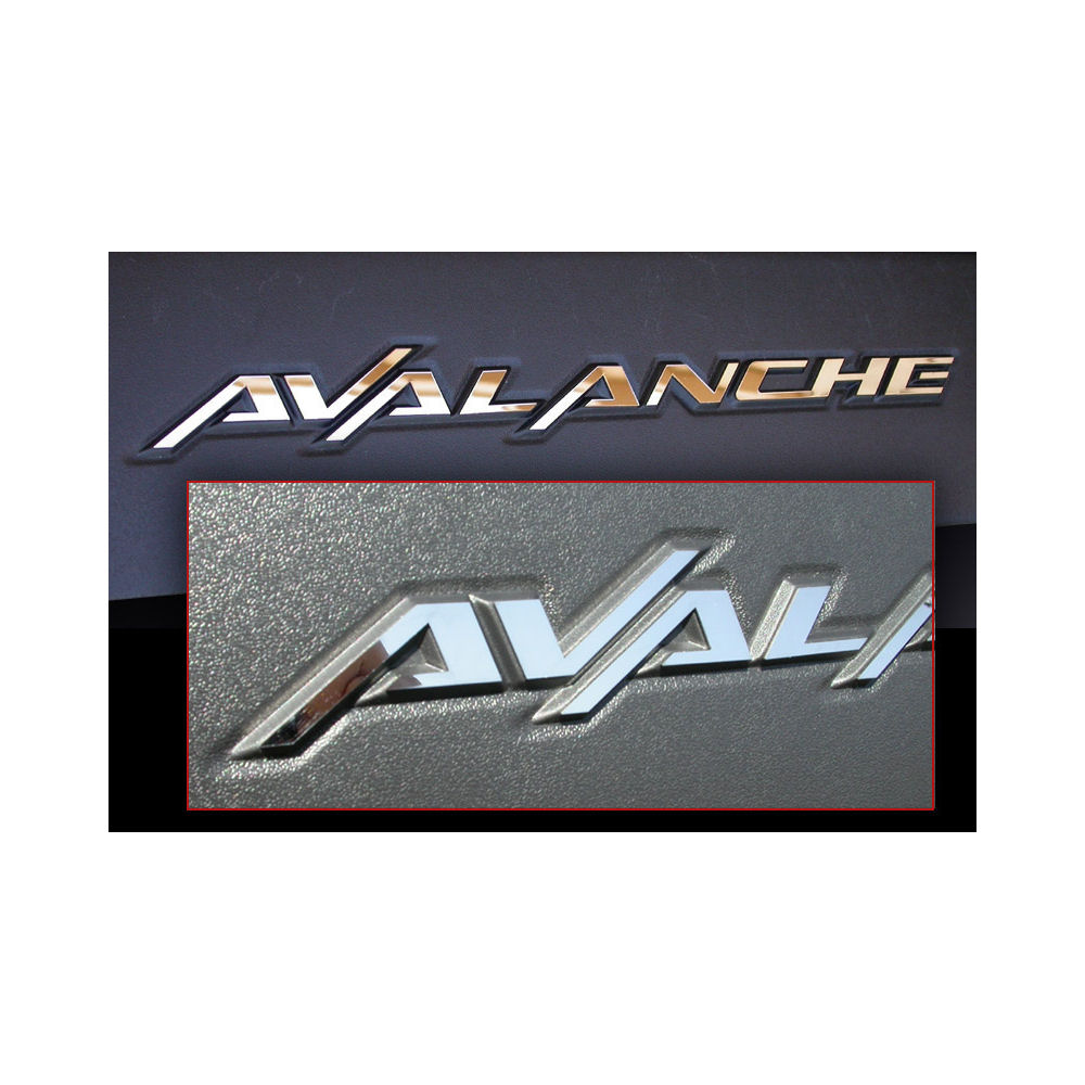 3x Avalanche Lettering made of Stainless Steel for 02-06 Chevy